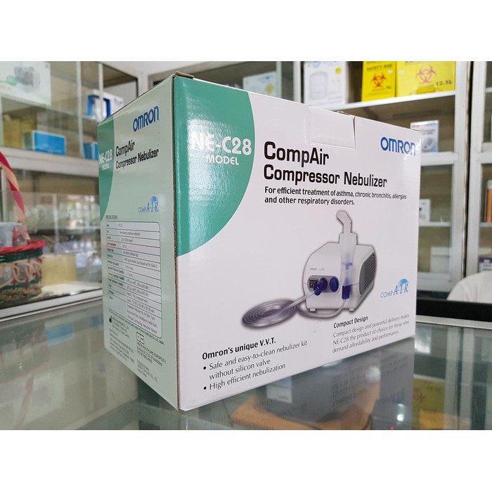 NEBULIZER OMRON NE-C28 / ALAT TERAPI UAP ASMA ANAK DEWASA NEC28 NEC 28 C28