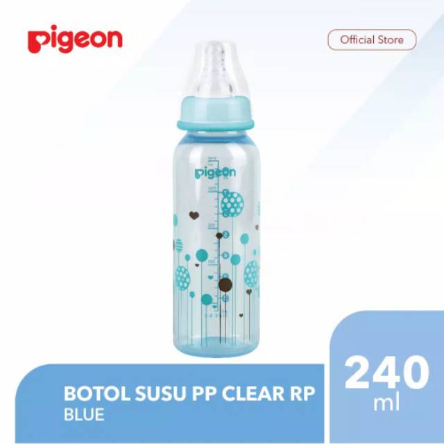 Pigeon - PP Clear Bottle 120ml &amp; 240ml / botol susu bayi