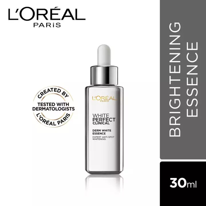 L'Oreal Paris White AURA Perfect Clinical Derm White Essence SERUM 30ml - Niacinamide Wajah Loreal - Skincare BPOM menghilangkan Flek dan Mencerahkan Putih Glowing