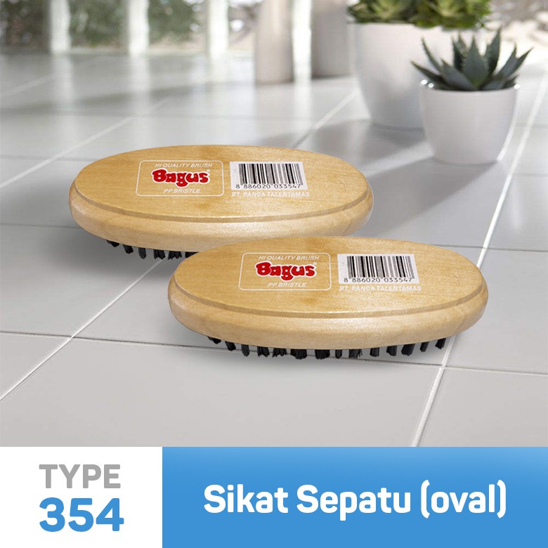 Bagus Sikat Sepatu Sikat Kayu Sikat Bulat Sikat Nilon Tipe 354