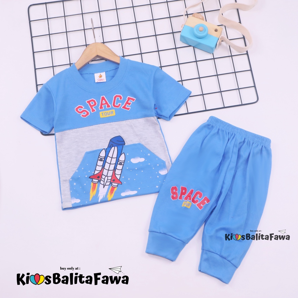 Setelan Pokopow uk 3-18 Bulan / Kaos Karakter Export Branded Bayi Laki Laki Baju Set New Born SNI Import