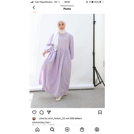 trick and tricky ghia dress lilac