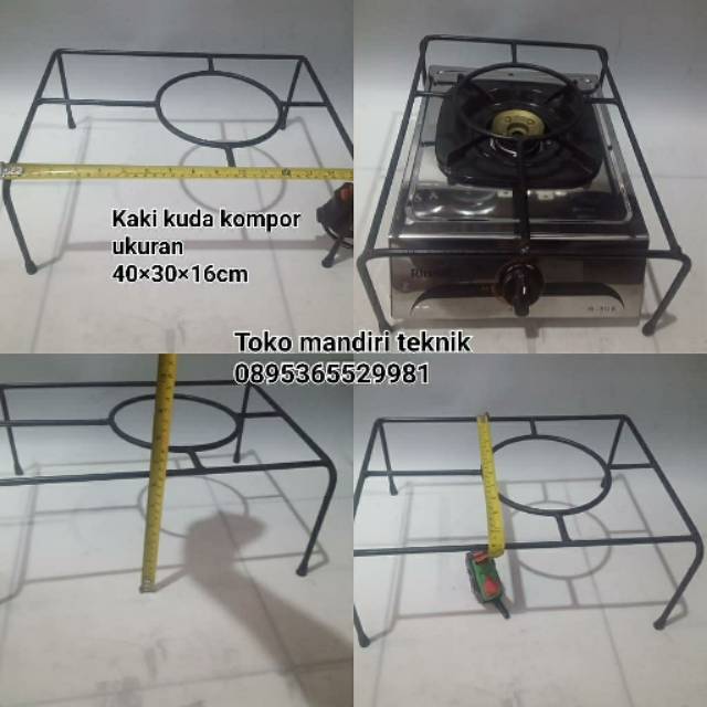 alas/behel/kaki kuda/tangkringan oven kompor gas 1tungku