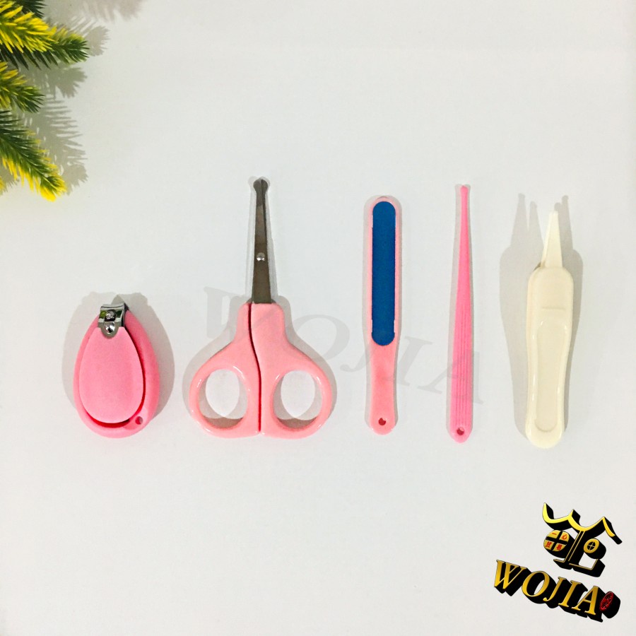 Gunting Kuku Bayi Silinder Set 5 / Baby Manicure Nail Clipper