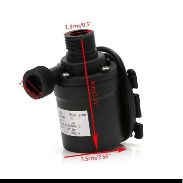 POMPA AIR CELUP DC12V 800LH AQUARIUM KOLAM IKAN