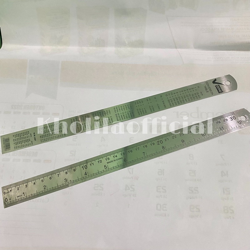 

PENGGARIS BESI STAINLESS 30 CM V-ONE