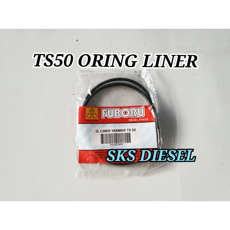 TS50 Oring Cylinder Liner Karet Boring Bambu Mesin Diesel Yanmar TS-50 Fuboru