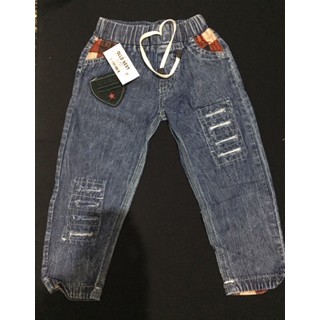 Celana Panjang Ripped Jeans/Washed Jeans Kekinian 0-2 Tahun LC