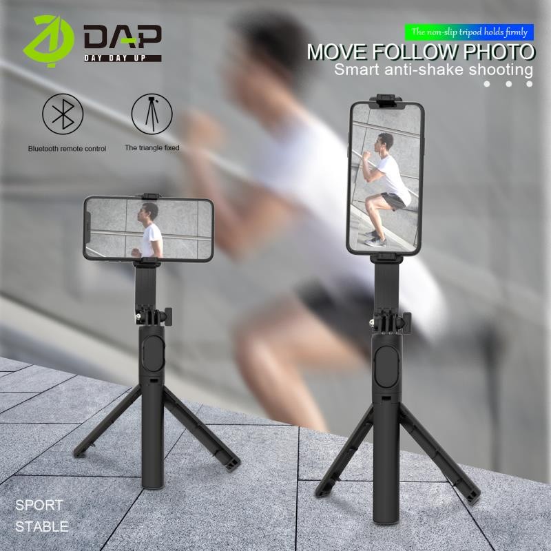 Tongsis Bluetooth DAP DH-P01 Selfie Stick Bluetooth Tripod 3 In 1