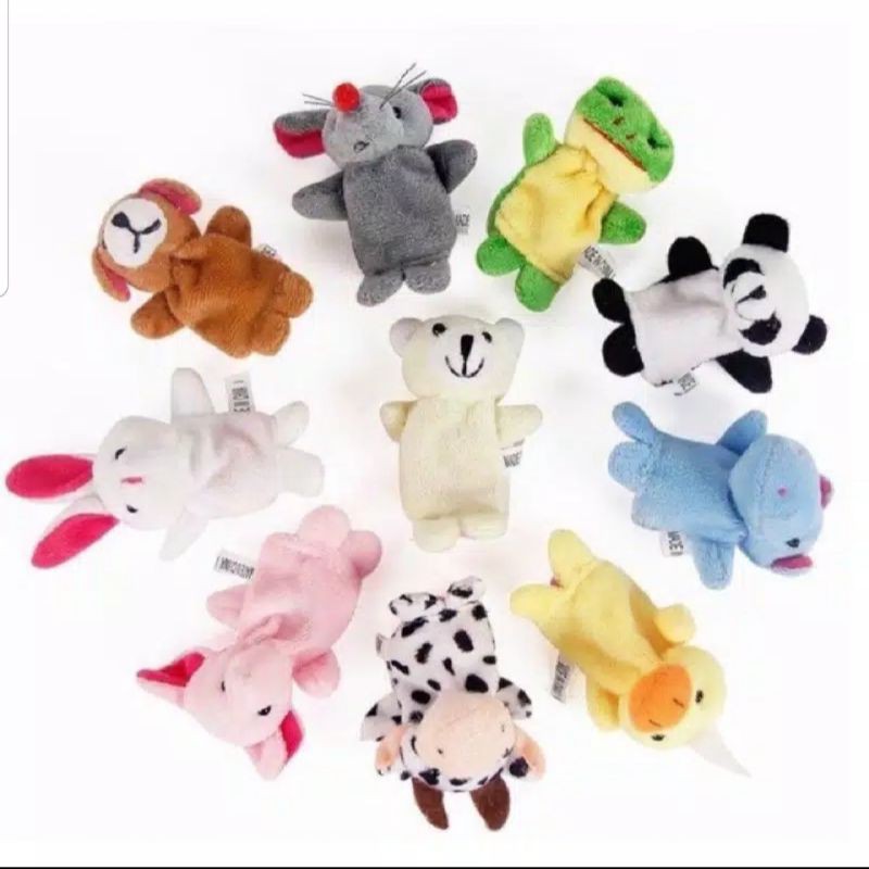 mainan boneka jari anak.motif hewan