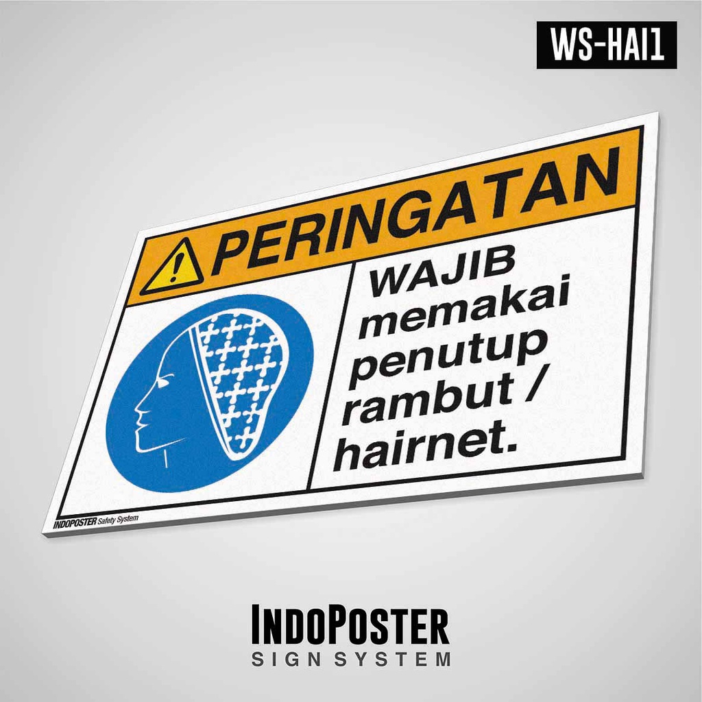 

Safety Sign Rambu K3 PVC ANSI Wajib Memakai Pelindung Kepala Safety Helmet