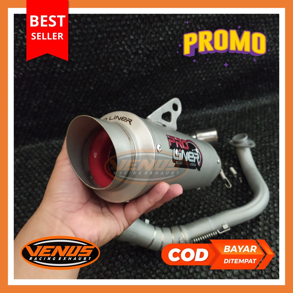 Proliner Knalpot Racing Pro Liner Beat Mio Scoopy Vario 125 Vario 150 Spin Mio J Soul GT Nmax Aerox 