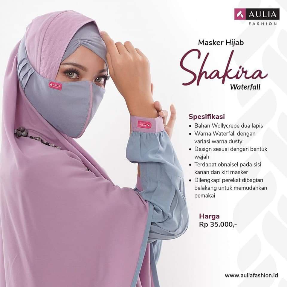 MASKER HIJAB 2 LAPIS AULIA MASKER CADAR ANTI DEBU VIRUS MASKER HIJAB 2 LAPIS AULIA MASKER CADAR ANTI DEBU VIRUS