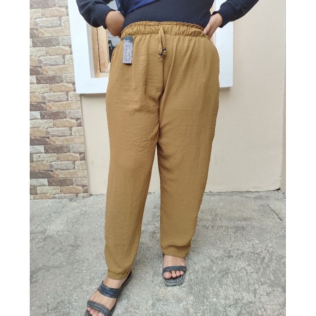 MUAT BB 85 KG CELANA JUMBO LUNA PANTS / CELANA BIG SIZE / CELANA JUMBO WANITA BEST SELLER