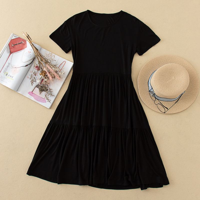 a line black dress