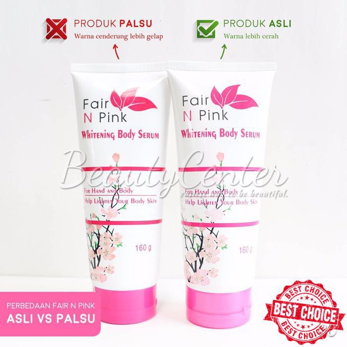 Info Perbedaan Fair N Pink Body Serum 160ml Original Dan Fake Palsu Shopee Indonesia