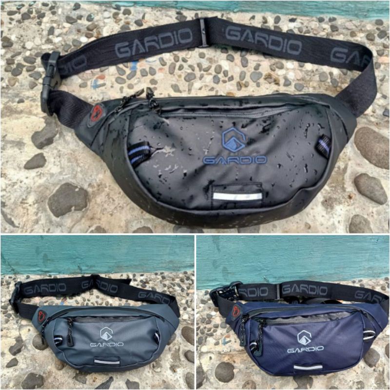 WAISTBAG GARDIO STRIP WATERPROOF TAS SELEMPANG GARDIO WAISTBAG ANTI AIR TERMURAH TAS SLEMPANG MURAH