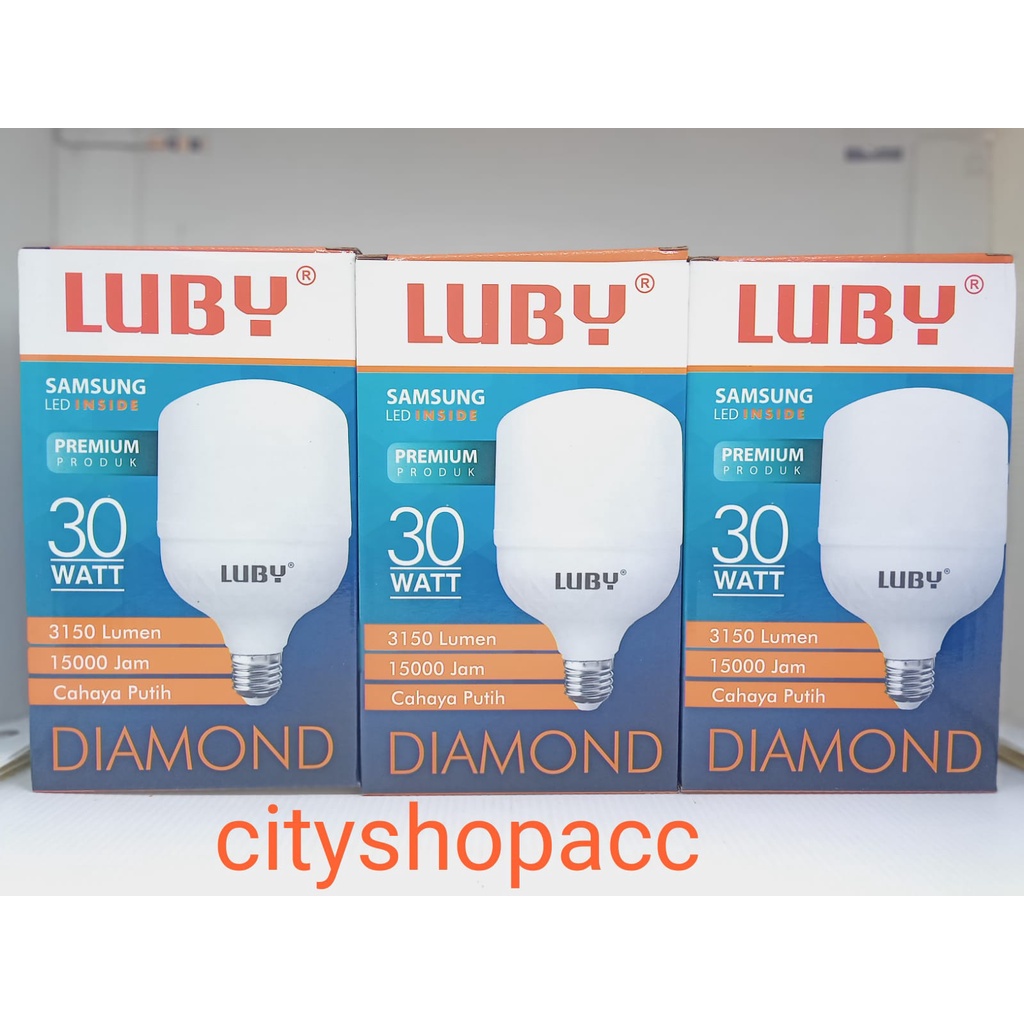 Lampu Led Capsule Luby Diamond 30 Watt Cahaya Putih