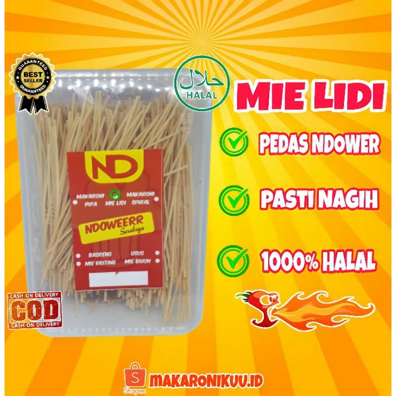 

Camilan Mie Lidi Pedas Ndower Kemasan Box 250g,Cemilan Mi lidi Enak Pedas Gurih Asin Murah hits