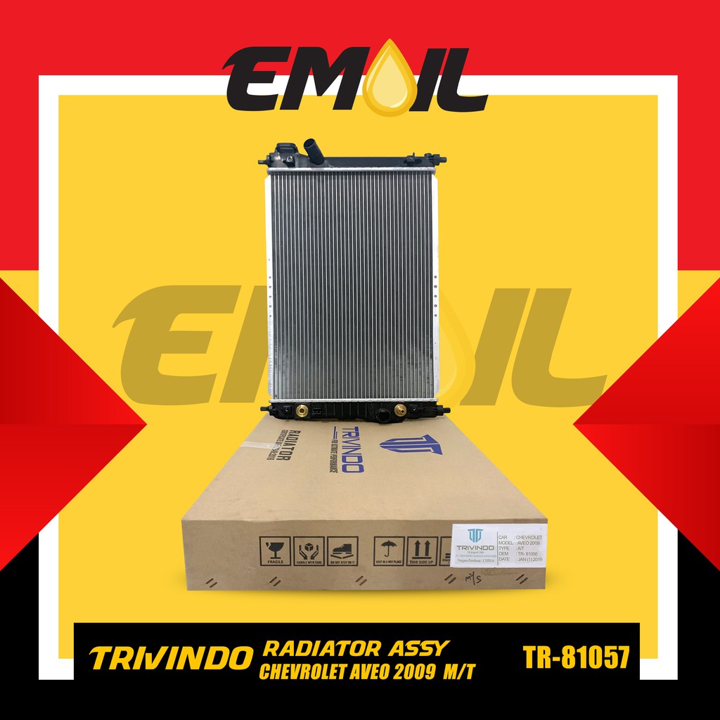 Radiator assy Chevrolet Aveo 2009 MT Manual TR-81057 Trivindo