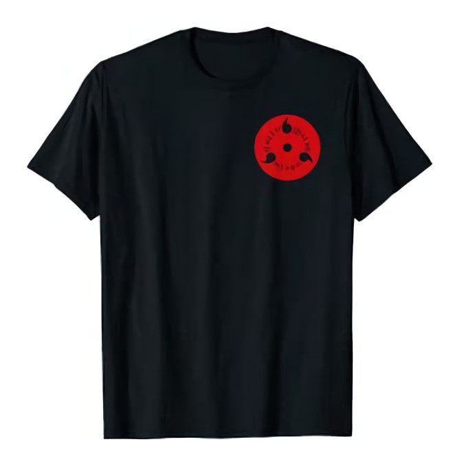 Tshirt Sasuke Sharingan Casual Naruto Shipuden