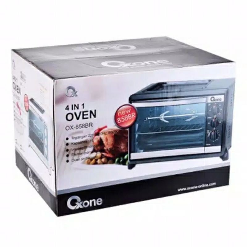 OXONE Oven 18L 4in1 OX 858BR  -858 BR Pemanggang Ayam Panggangan Sosis 18 Liter