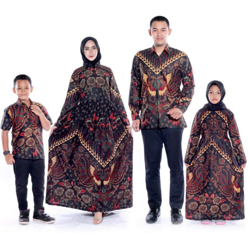 COUPLE BATIK KELUARGA / BATIK SARIMBIT COUPLE KUPU KUPU