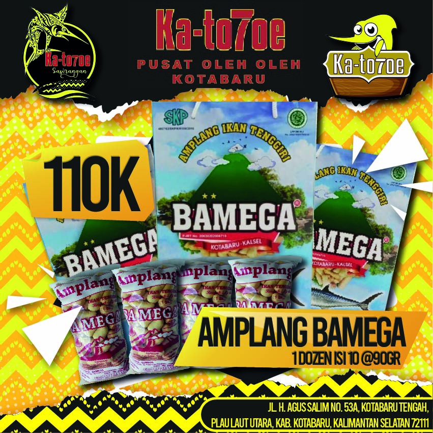 

Amplang Ikan Tenggiri BAMEGA ukuran 1 Doz isi 10 @90gr