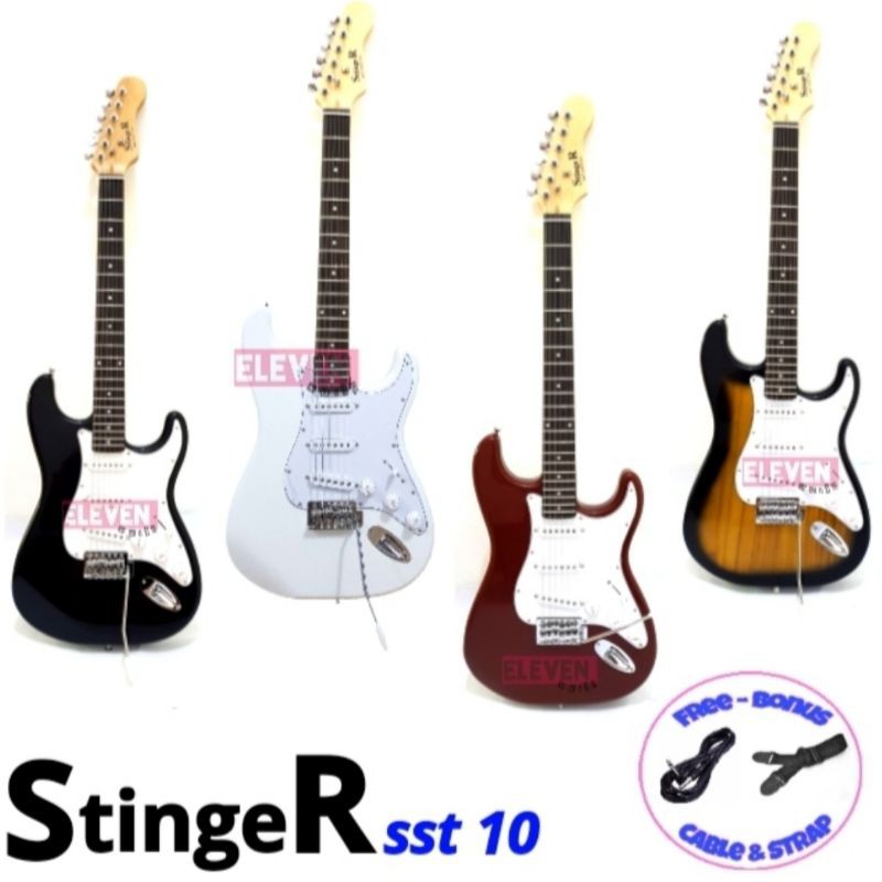 gitar listrik stinger stratocaster sst 10 sst10