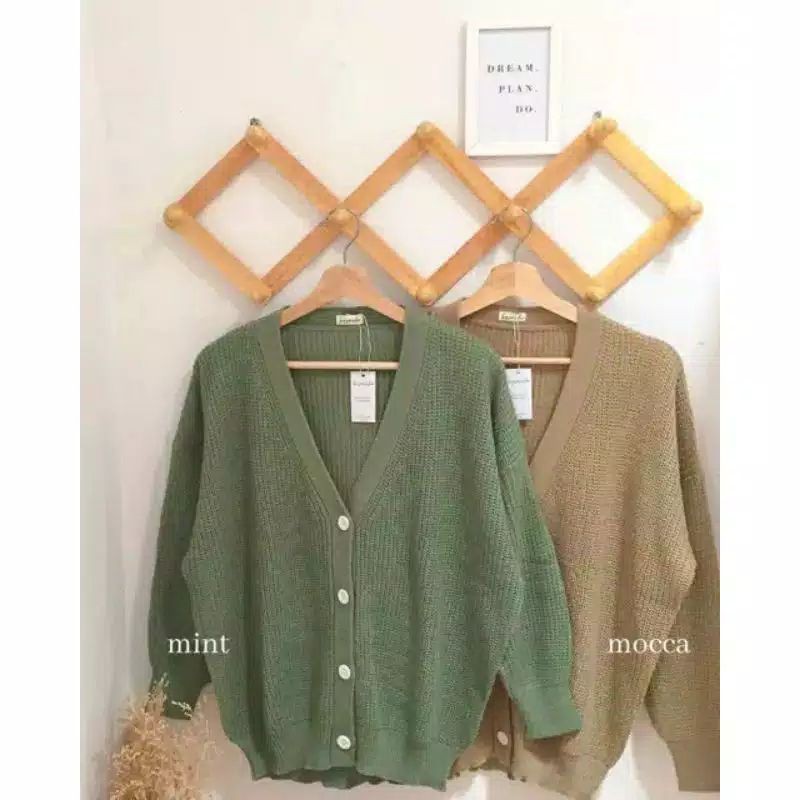 DISCOUNT!!!!!ELLENA BASIC OUTWEAR (12 GET) / MIDI KARDIGAN / KARDIGAN RAJUT PREMIUM / BASIC CARDIGAN