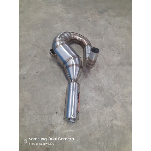 knalpot vespa kanan pendek px excel super sprint150