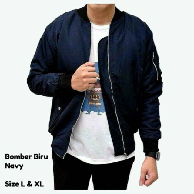 TERMURAH Jaket Pilot/Jaket Bomber- Rib leher, tangan, pinggang hitam