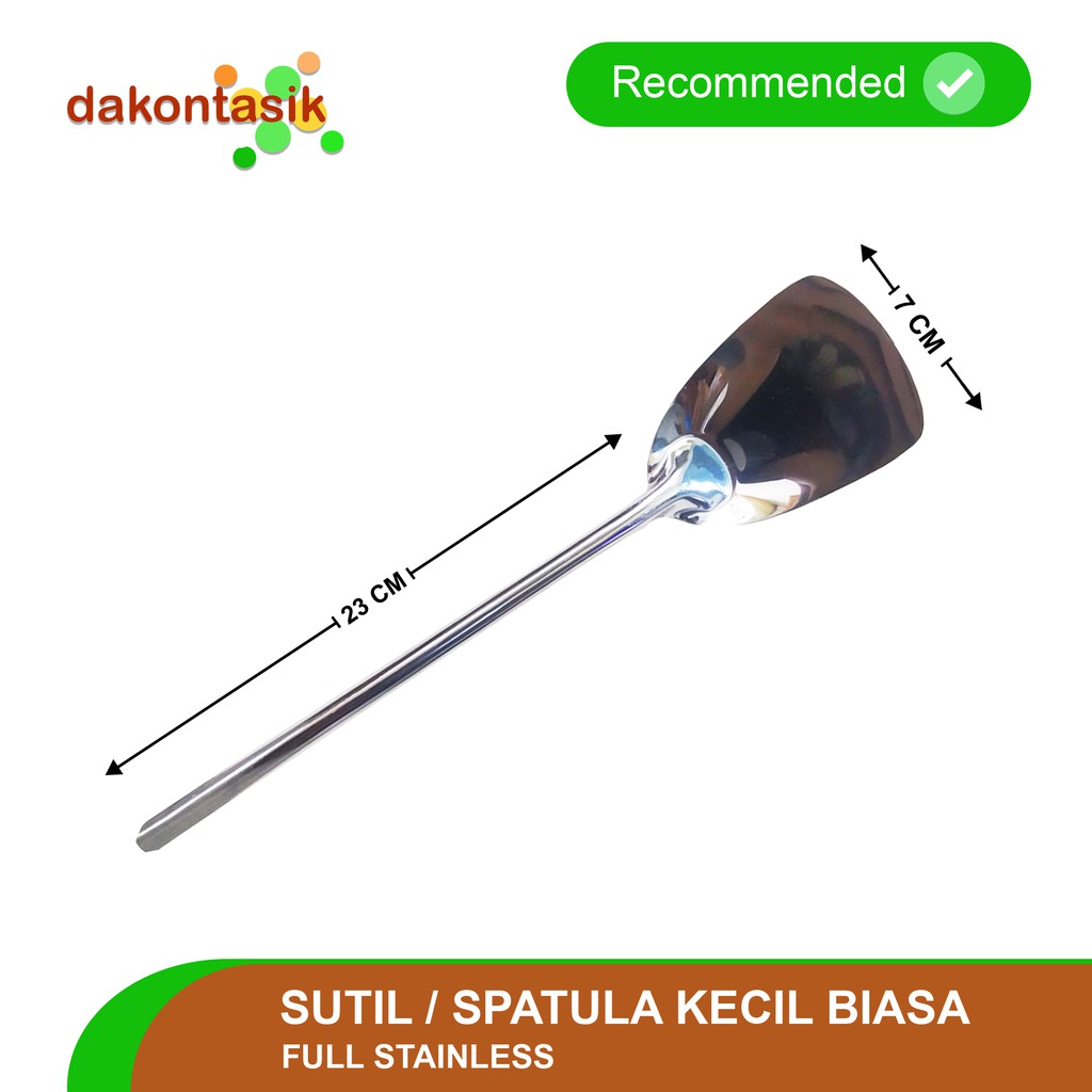 DakonTasik - Sutil Spatula Kecil full stainless