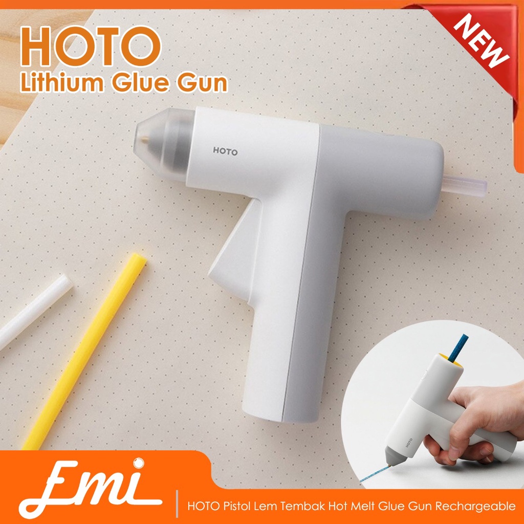 

HOTO Pistol Lem Tembak Hot Melt Glue Gun Rechargeable - QWRJQ001