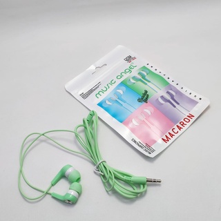 Handsfree Headset Music Angel Macaron Mate Color Hifi Extra Bass Earphone QP-006