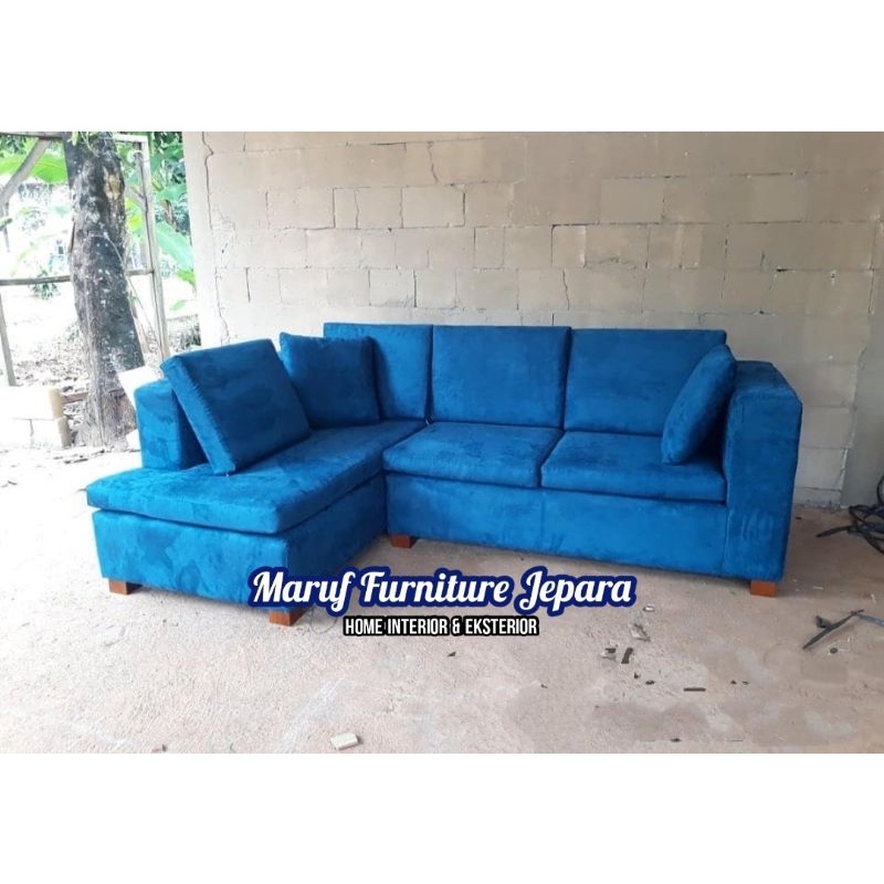 Kursi Sofa Sudut L Minimalis