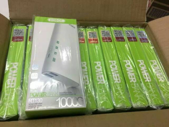 Powerbank Robot 10000mah RT 130 Dual usb by Vivan