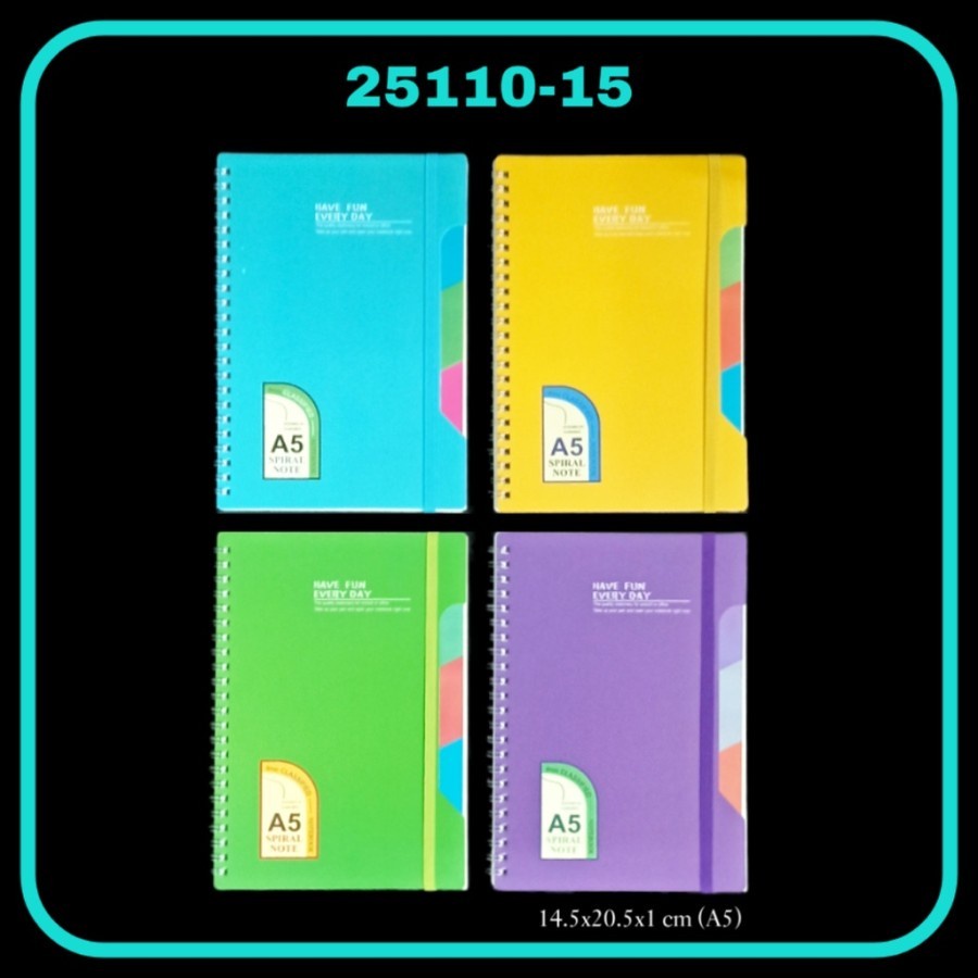

SJS Buku Tulis Spiral Tali A5/Notebook/Note Book/Buku Catatan/Diary