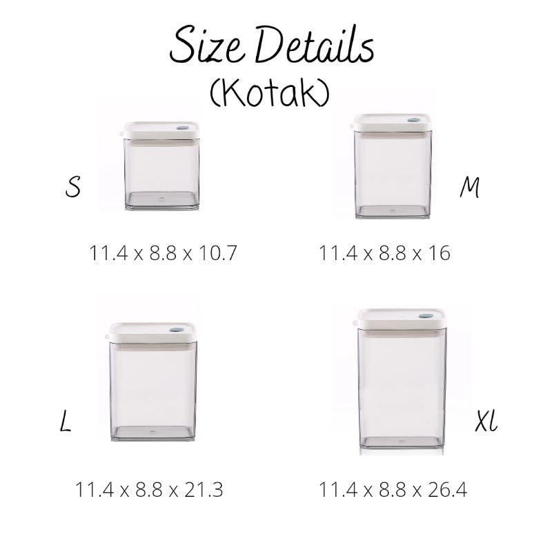 Food Kontainer Toples Serbaguna Kedap Udara Anti Bocor