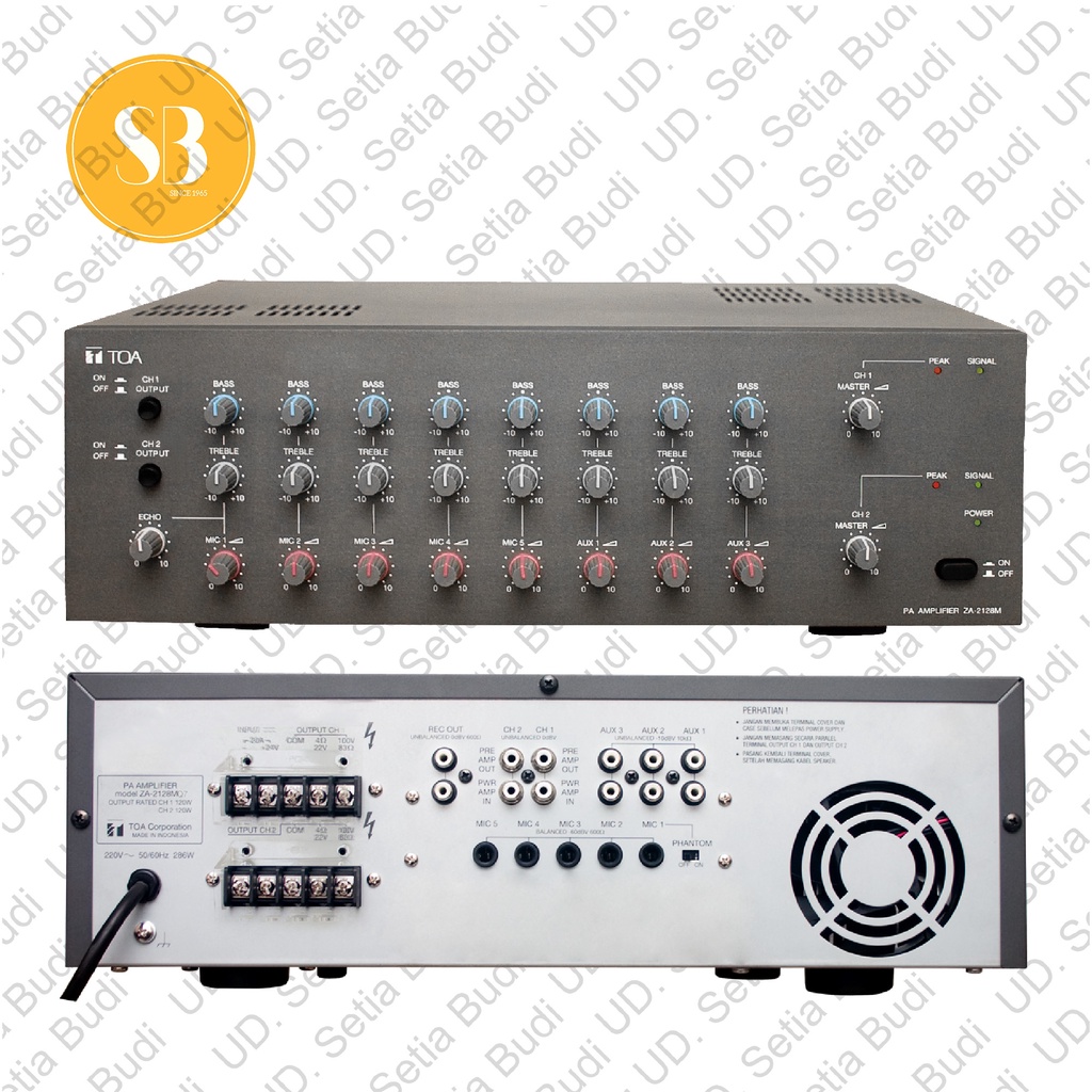 TOA Mixer Amplifier ZA-2128M Asli dan Bergaransi