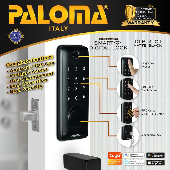 Lahizaa Paloma Dlp 4101 Digital Lock Deadbolt Smart Home Door Kunci Pintu Wifi