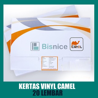 20 Lembar Kertas  Stiker  Outdoor Vinyl  Merk  Camel Sticker 