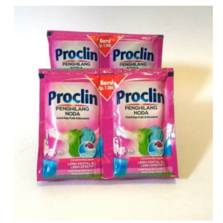 PROCLIN PENGILANG NODA SACHET 1RENCENG ISI 24 PCS