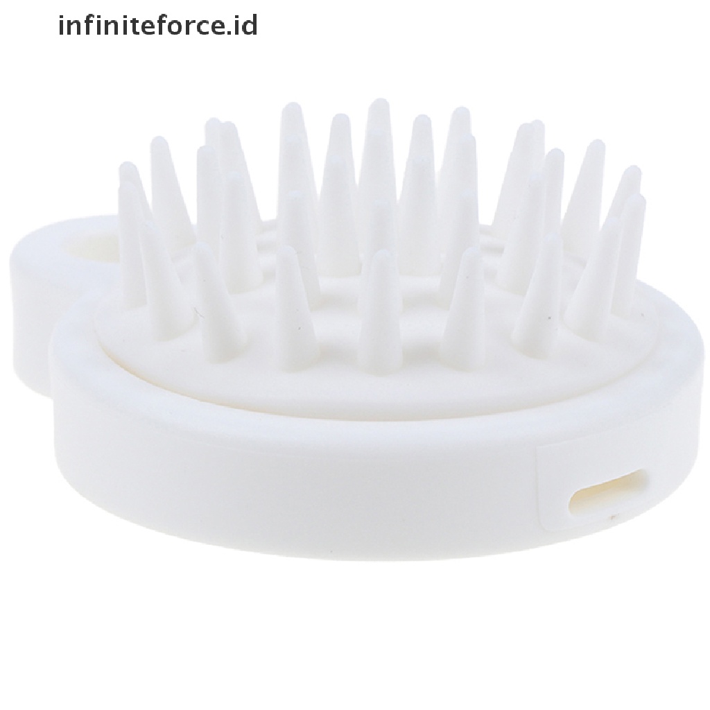 (Infiniteforce.Id) Sikat Pijat Kulit Kepala Bahan Silikon Untuk Mandi