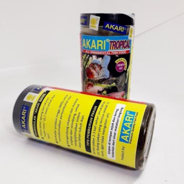 Akari Tropical All Ornamental Fish Food 100gr Pelet Makanan Ikan Hias