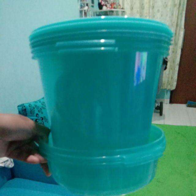 Bambang Kopdar Toples Plastik Warna Biru Tosca Isi 12pcs Bpa Free Microwave Safe