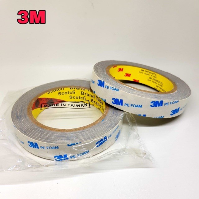 

✨COD✨ PEREKAT SERBAGUNA -- Double Tape 3M PE Foam Perekat Solasi DoubleTape BB -- Double Tape 3M