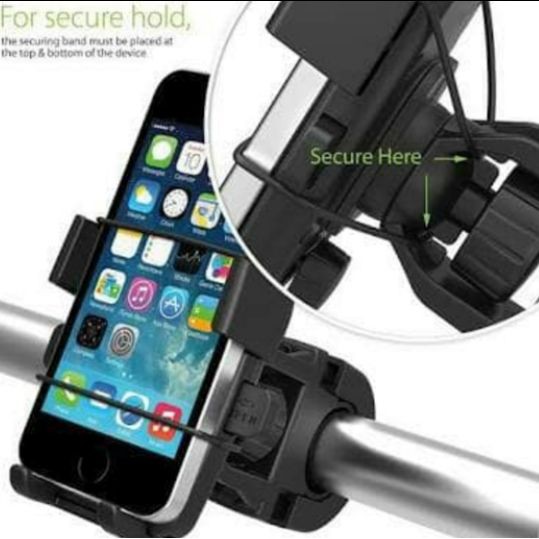 Holder HP Easy One Touch Bike Mount di Sepeda - Hitam - Hitam