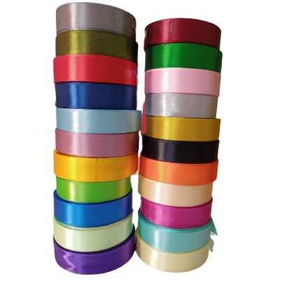 

Pita Satin 3/4Inch Warna Warni/pita bunga Per Roll