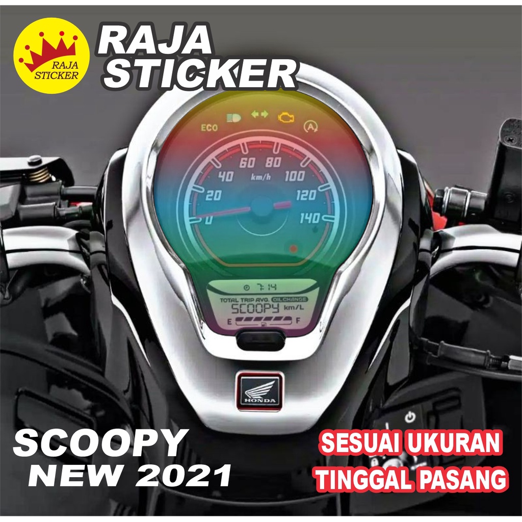 Stiker antigores speedometer scoopy new 2021